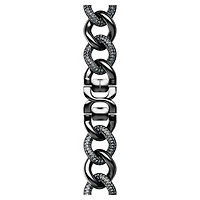 Chain strap, For Apple Watch® 40mm & 41mm, Black, Black finish by SWAROVSKI
