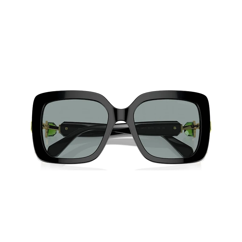 Sunglasses, Oversized, Square shape, SK6001, Black by SWAROVSKI