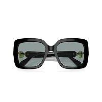 Sunglasses, Oversized, Square shape, SK6001, Black by SWAROVSKI
