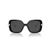 Sunglasses, Oversized, Square shape, SK6011, Black by SWAROVSKI