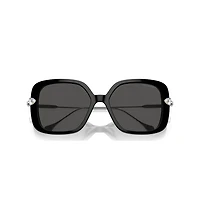 Sunglasses, Oversized, Square shape, SK6011, Black by SWAROVSKI