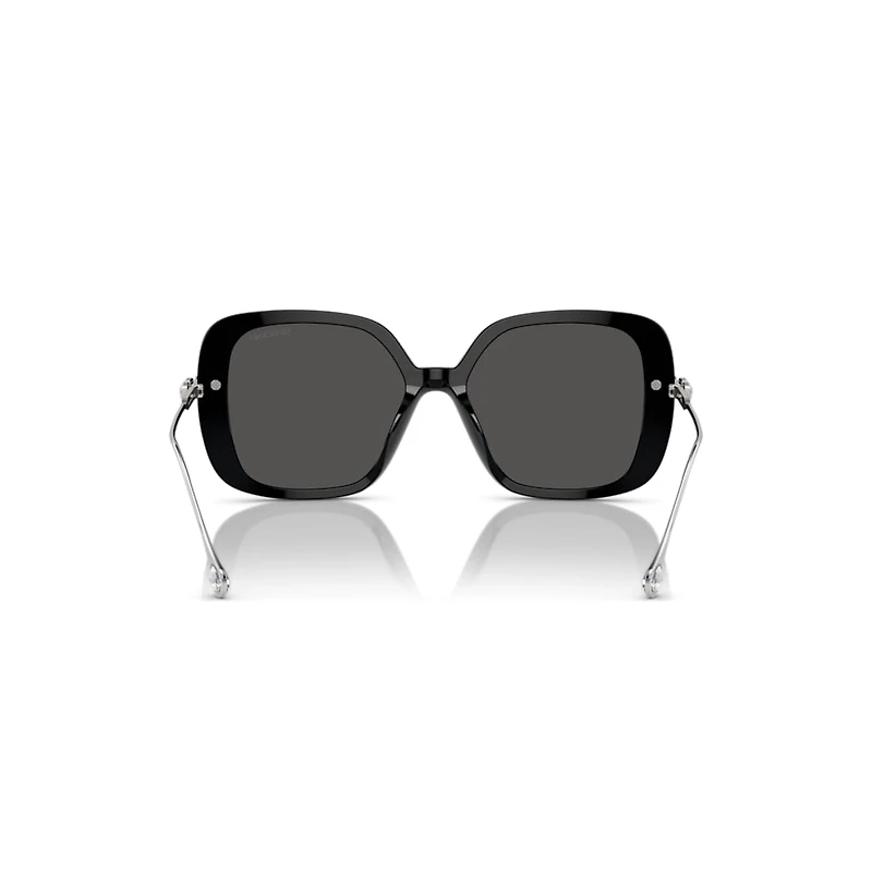 Sunglasses, Oversized, Square shape, SK6011, Black by SWAROVSKI