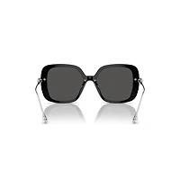 Sunglasses, Oversized, Square shape, SK6011, Black by SWAROVSKI