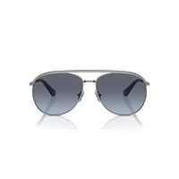 Sunglasses, Pilot shape, SK7005, Blue by SWAROVSKI