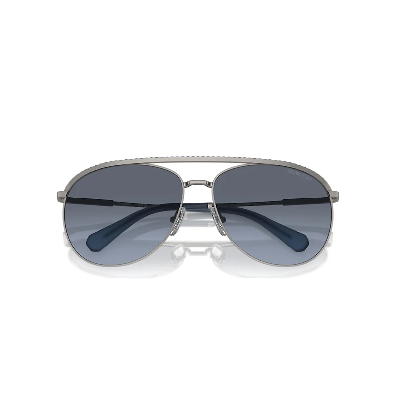 Sunglasses, Pilot shape, SK7005, Blue by SWAROVSKI