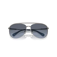 Sunglasses, Pilot shape, SK7005, Blue by SWAROVSKI