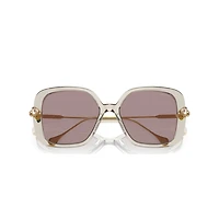 Sunglasses, Oversized, Square shape, SK6011, Purple by SWAROVSKI