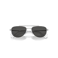 Sunglasses, Pilot shape, SK7007, Black by SWAROVSKI
