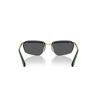 Sunglasses, Rectangular shape, SK7001, Black by SWAROVSKI