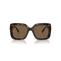 Sunglasses, Oversized, Square shape, SK6001, Brown by SWAROVSKI