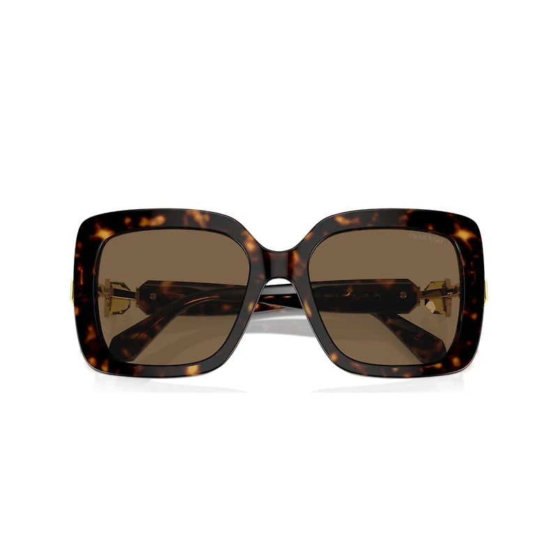 Sunglasses, Oversized, Square shape, SK6001, Brown by SWAROVSKI