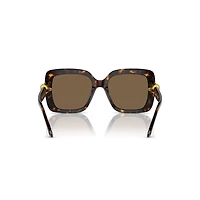 Sunglasses, Oversized, Square shape, SK6001, Brown by SWAROVSKI