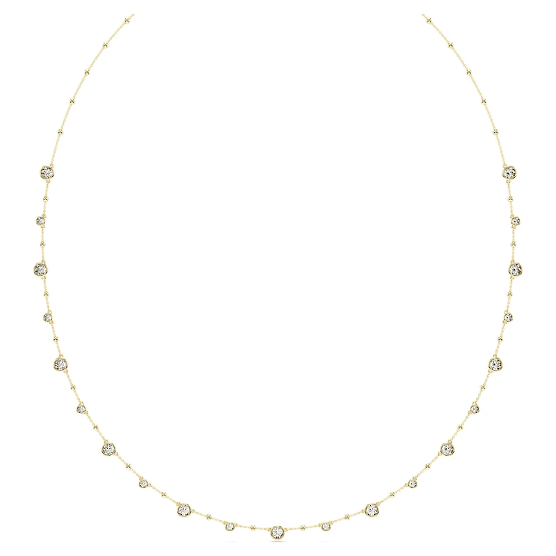 Imber strandage, Round cut, White, Gold-tone plated by SWAROVSKI