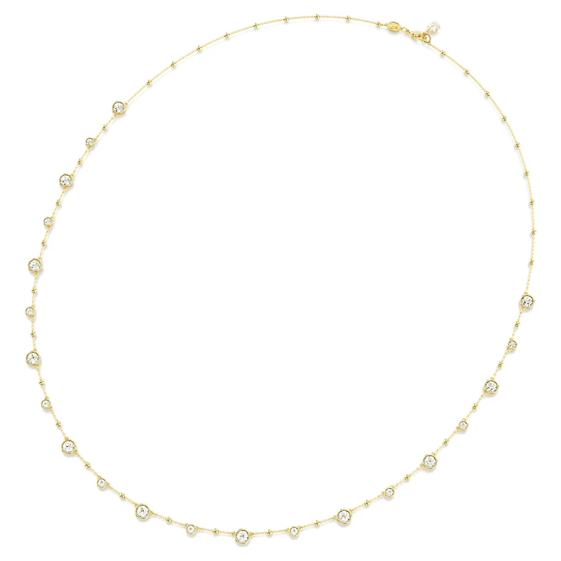 Imber strandage, Round cut, White, Gold-tone plated by SWAROVSKI