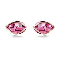 Lucent stud earrings, Pavé, Spike, Pink, Mixed metal finish by SWAROVSKI