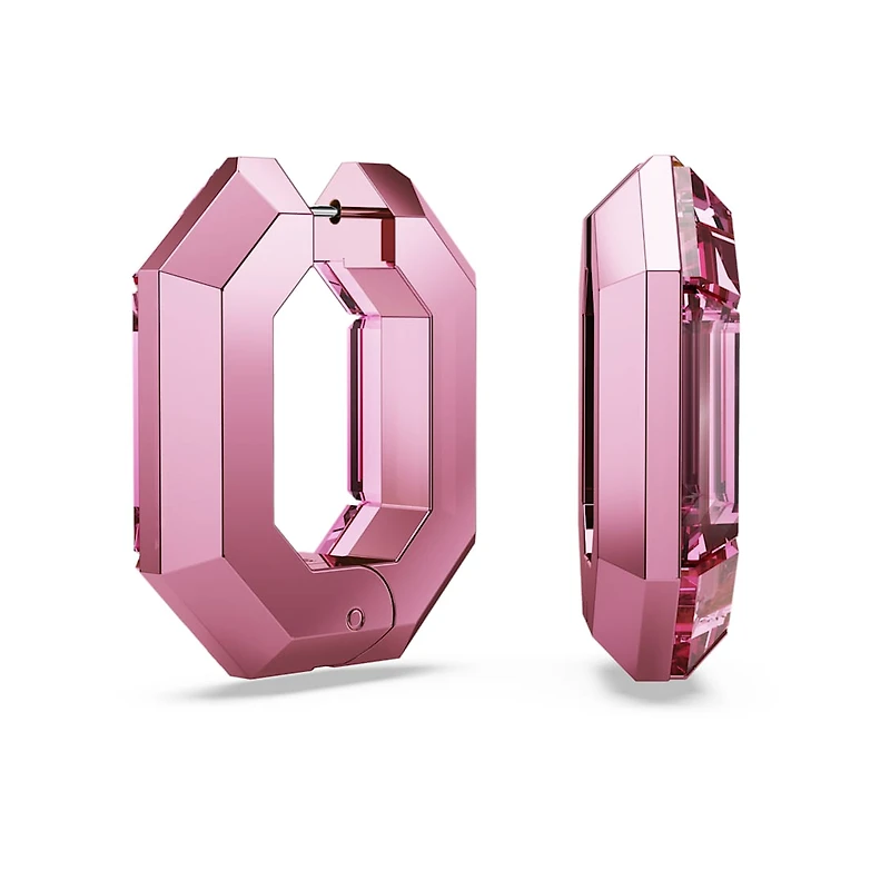 Lucent hoop earrings, Octagon shape, Small