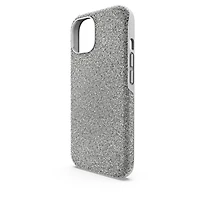 High smartphone case, iPhone® 15, Silver Tone by SWAROVSKI