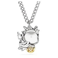 Chinese Zodiac pendant, Dragon, Grey, Mixed metal finish by SWAROVSKI