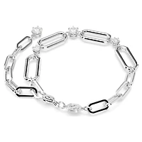 Constella bracelet, White, Rhodium plated by SWAROVSKI