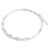Constella necklace, White, Rhodium plated by SWAROVSKI