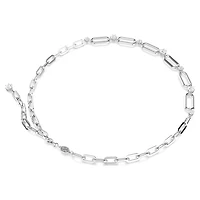 Constella necklace, White, Rhodium plated by SWAROVSKI