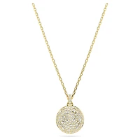 Sublima layered pendant, White, Gold-tone plated by SWAROVSKI