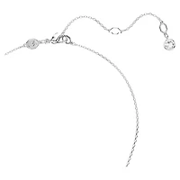 Meteora set, White, Rhodium plated by SWAROVSKI