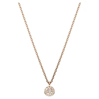 Sublima layered pendant, White, Rose gold-tone plated by SWAROVSKI