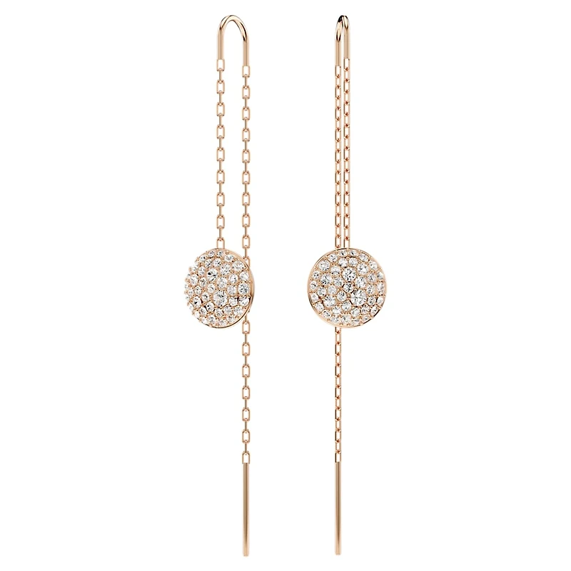 Meteora set, White, Rose gold-tone plated by SWAROVSKI