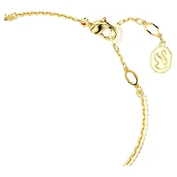 Chroma bangle, Heart, Red, Gold-tone plated by SWAROVSKI