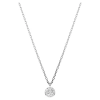Sublima layered pendant, White, Rhodium plated by SWAROVSKI