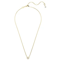Imber pendant, Round cut, White, Gold-tone plated by SWAROVSKI