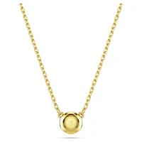 Imber pendant, Round cut, White, Gold-tone plated by SWAROVSKI