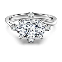 Galaxy ring, Lab-grown diamonds 2.1 ct tw, Mixed shapes, 14K white gold by SWAROVSKI