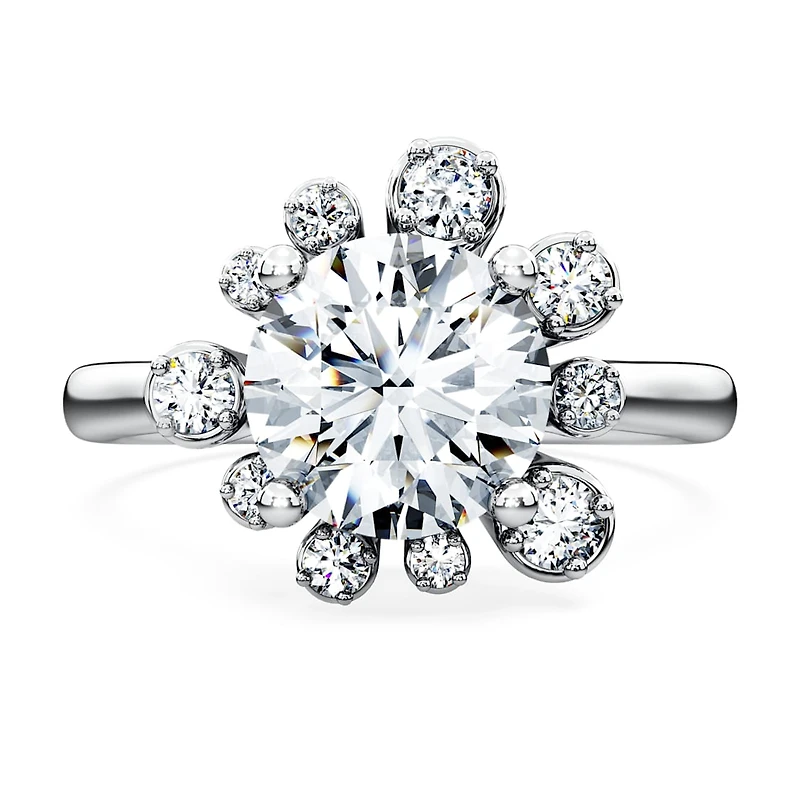 Galaxy ring, Lab-grown diamonds 2 ct tw, Round shape, 14K white gold by SWAROVSKI