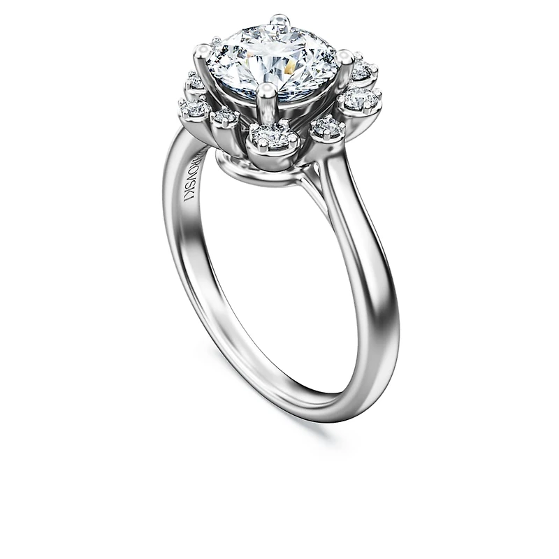 Galaxy ring, Lab-grown diamonds 2 ct tw, Round shape, 14K white gold by SWAROVSKI