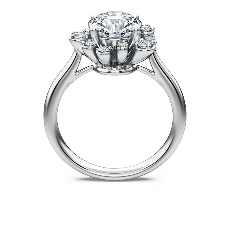 Galaxy ring, Lab-grown diamonds 2 ct tw, Round shape, 14K white gold by SWAROVSKI