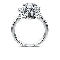 Galaxy ring, Lab-grown diamonds 2 ct tw, Round shape, 14K white gold by SWAROVSKI