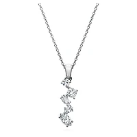 Galaxy pendant, Lab-grown diamonds 0.9 ct tw, Mixed shapes, 14K white gold by SWAROVSKI