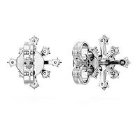 Galaxy stud earrings, Lab-grown diamonds 0.5 ct tw, Round shape, 14K white gold by SWAROVSKI