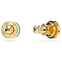 Una Angelic stud earrings, Round cut, Gold tone, Gold-tone plated by SWAROVSKI