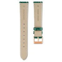 Watch strap, 16 mm (0.63") width, Leather with stitching