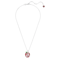 I LOVE NY pendant, Red, Rhodium plated by SWAROVSKI