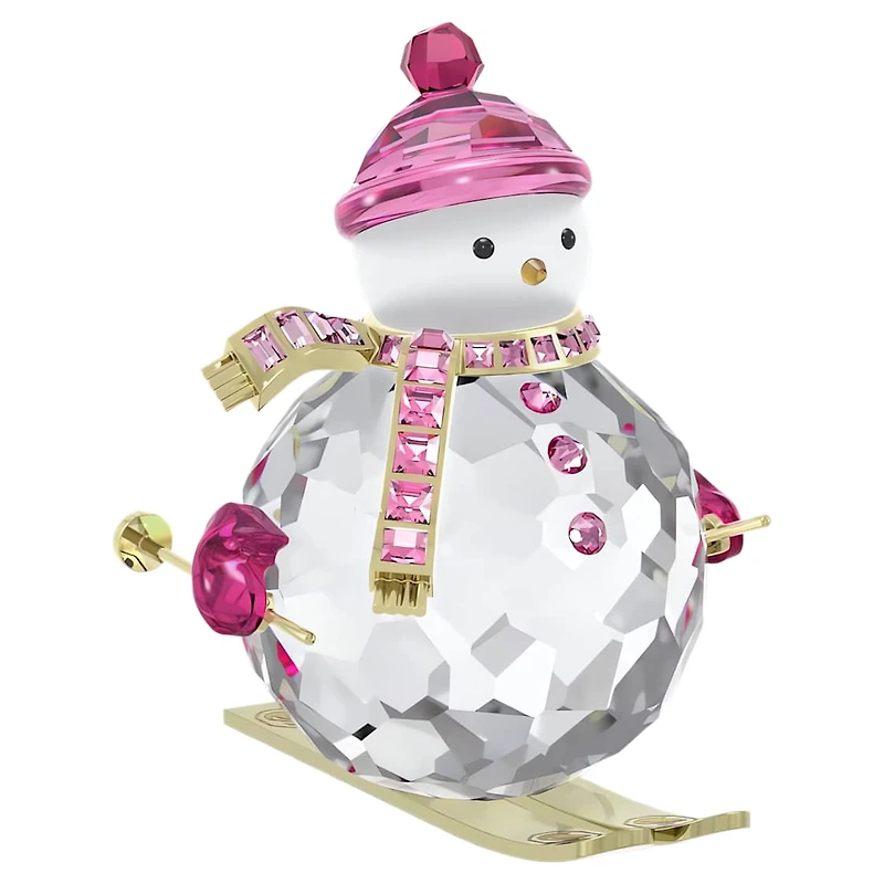Holiday Cheers dulcis Snowman, Pink by SWAROVSKI