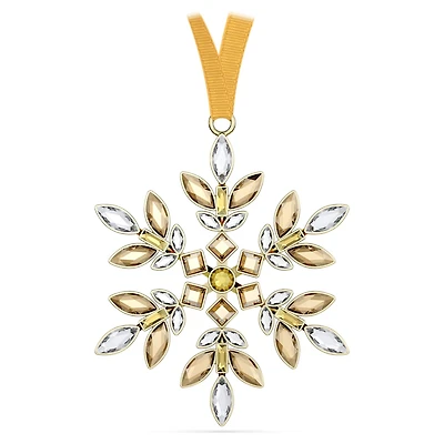 Gema Holiday Ornament, Yellow by SWAROVSKI