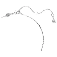 Idyllia set, Mixed cuts, Snowflake, White, Rhodium plated by SWAROVSKI