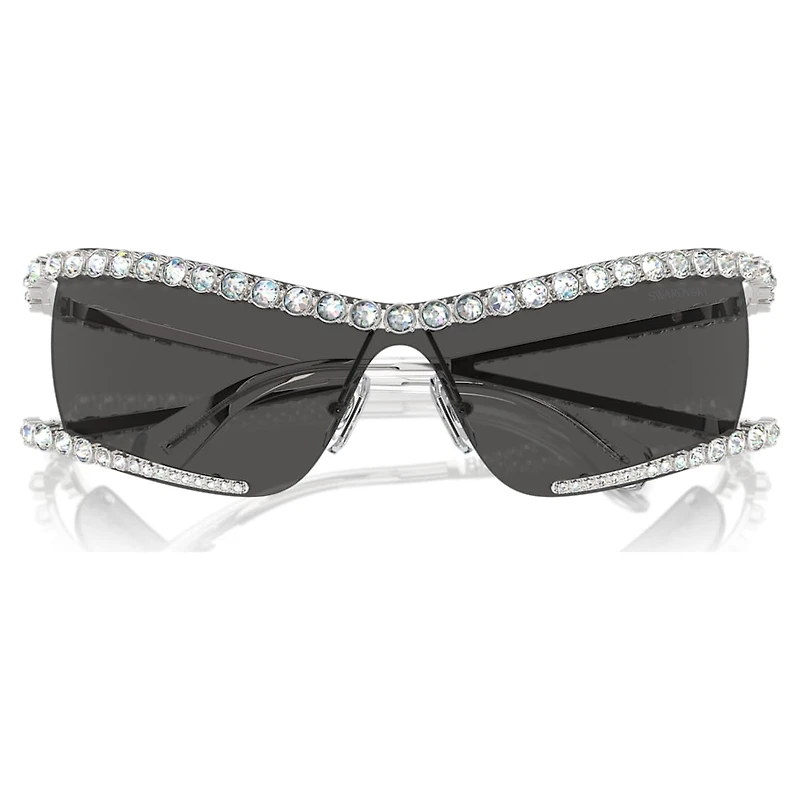 Sunglasses, Mask, Gray by SWAROVSKI