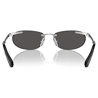 Sunglasses, Oval shape, Black by SWAROVSKI