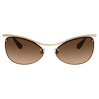 Sunglasses, Oval shape, SK7018, Brown by SWAROVSKI