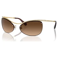 Sunglasses, Oval shape, SK7018, Brown by SWAROVSKI